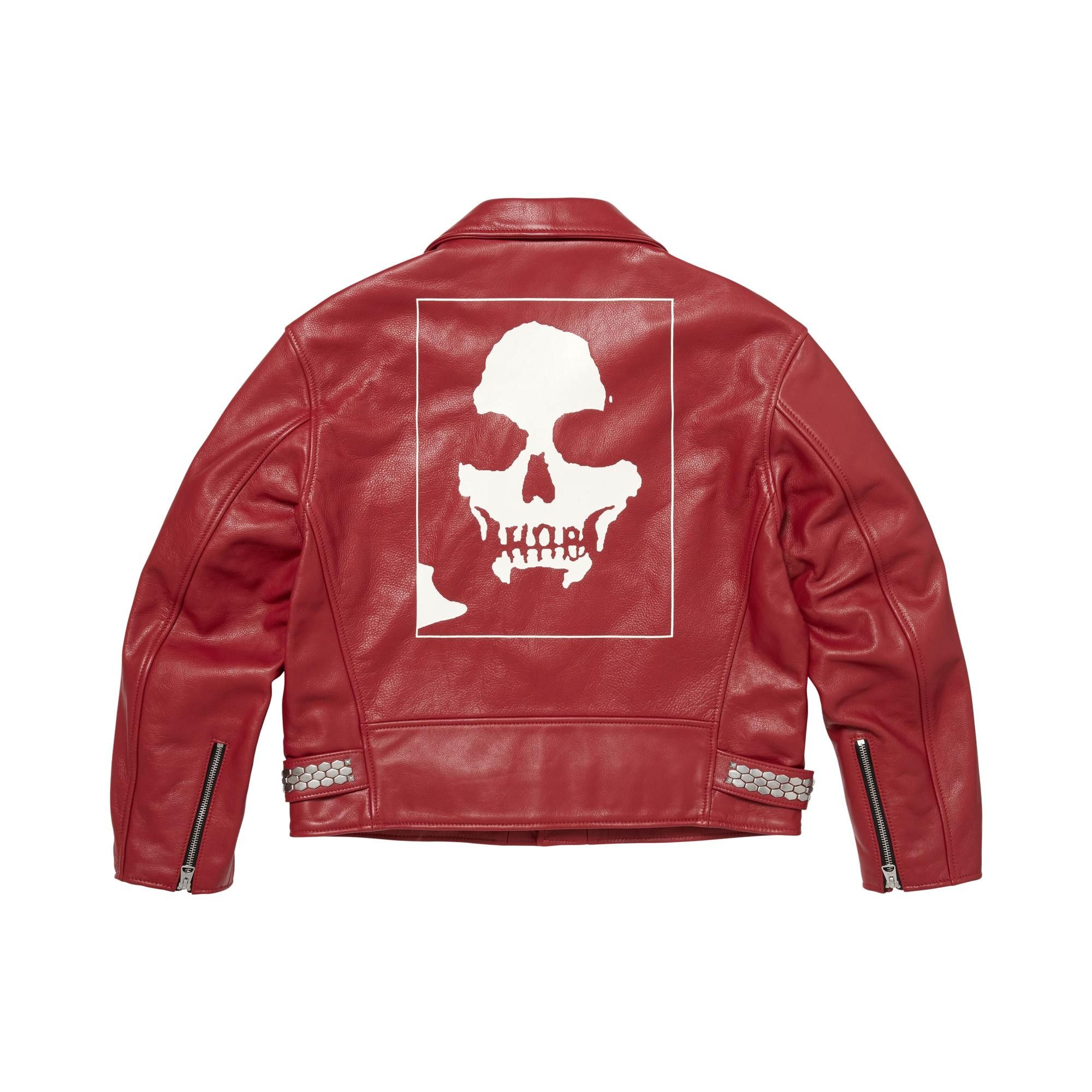 Buy Supreme x Number (N)Ine x Schott Perfecto Leather Jacket 'Red