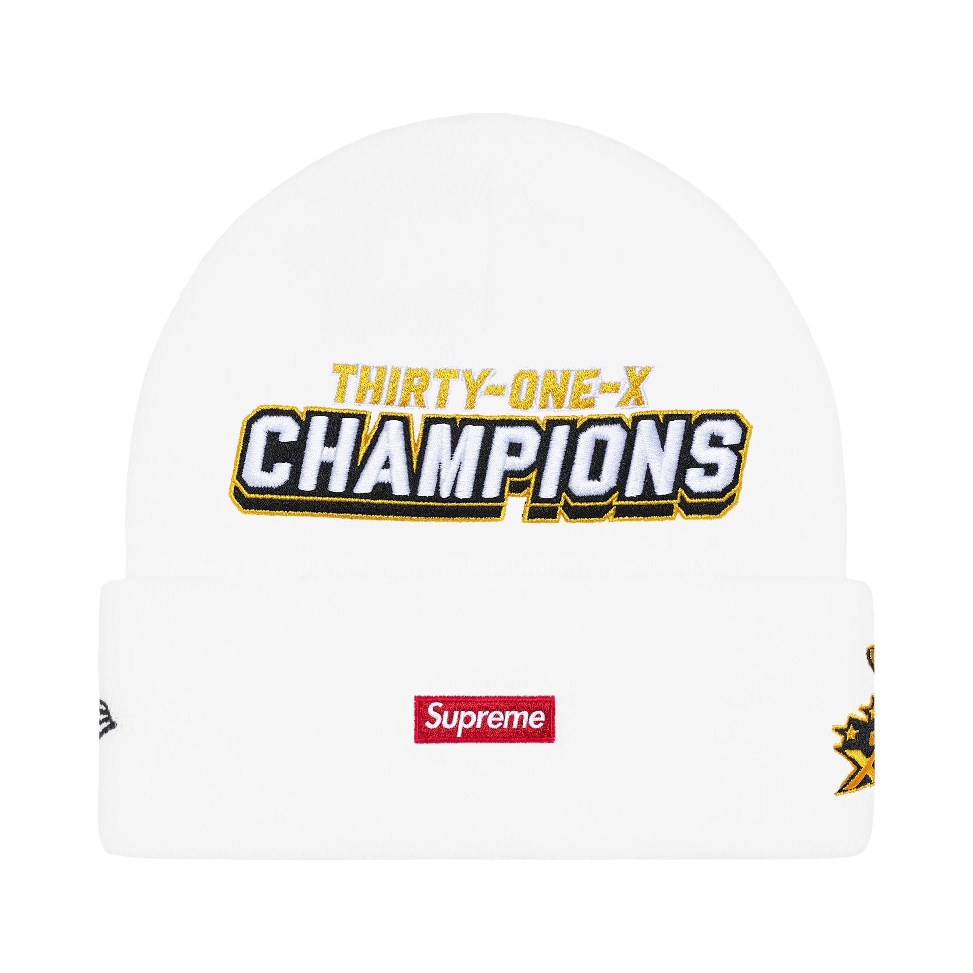 Buy Supreme New Era Football Beanie 'White' - FW25BN69 WHITE | GOAT