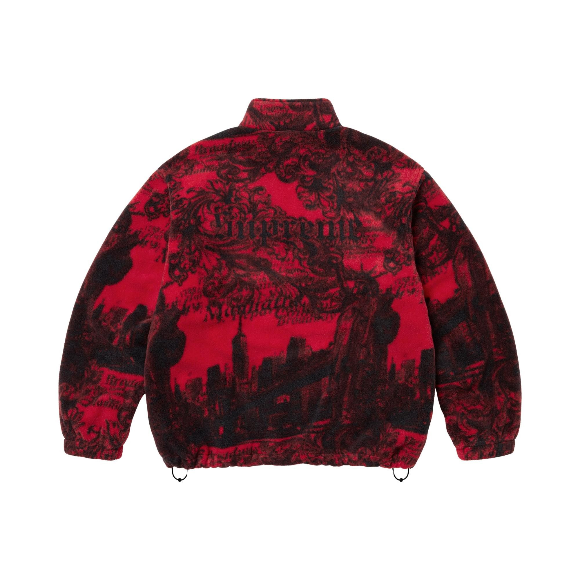 Buy Supreme New York Fleece Jacket 'Red' - FW25J110 RED | GOAT