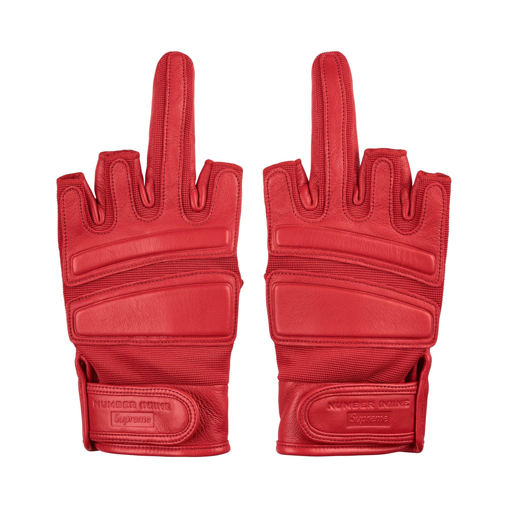 Buy Supreme x Number (N)Ine Leather Gloves 'Red' - FW25A57 RED | GOAT