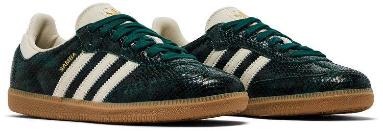 Adidas Wmns Samba OG Snakeskin Pack   Collegiate Green