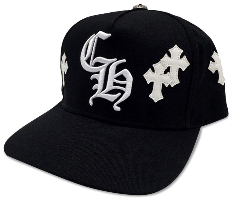 Chrome Hearts Cross Patch Baseball Hat Black