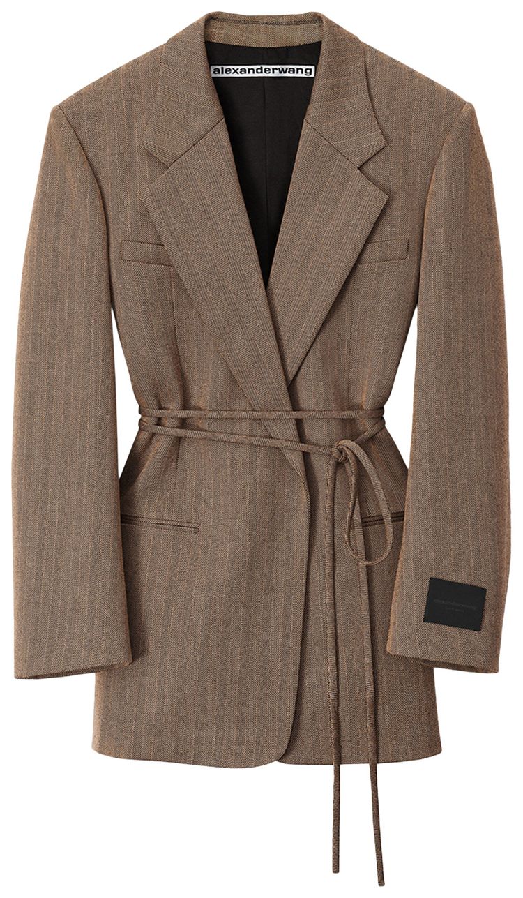 Alexander Wang Wrap Tie Blazer BlackBrown