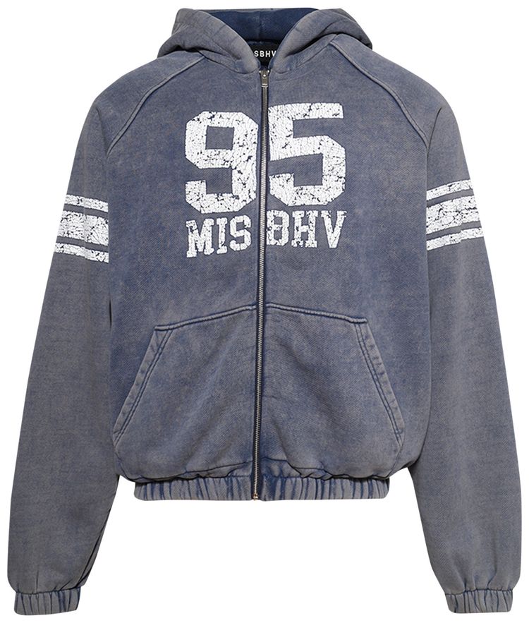 MISBHV Axel 95 Zipped Hoodie Navy