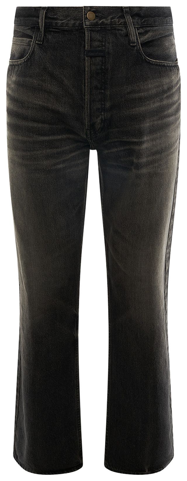 Fear of God Straight 5 Pocket Jean Worn Black
