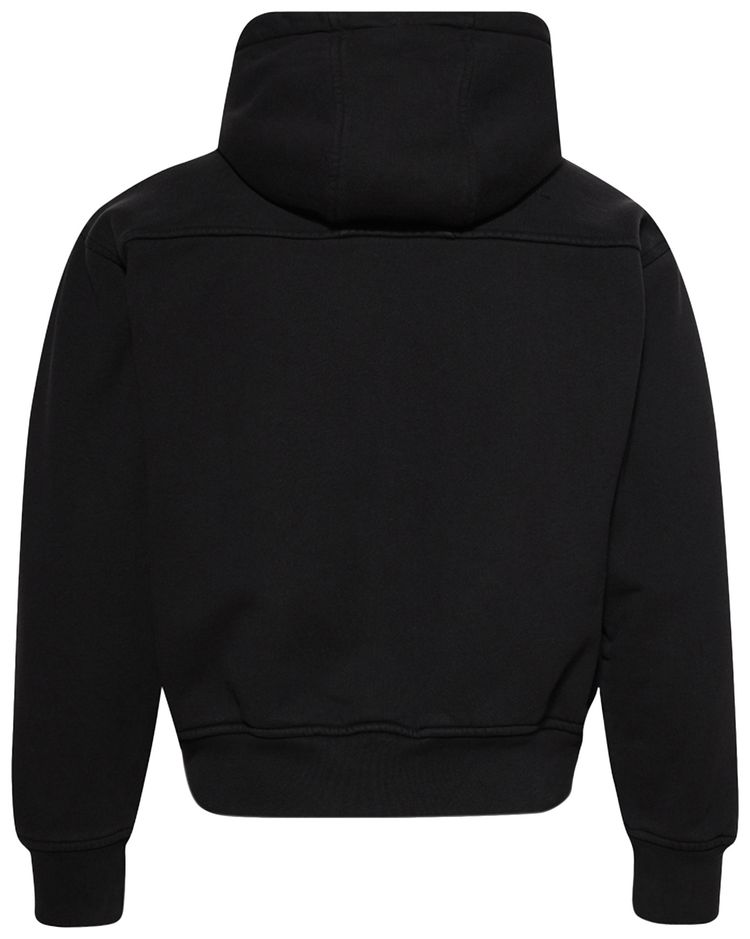 Rhude Classique Zip Up Hoodie BlackWhite