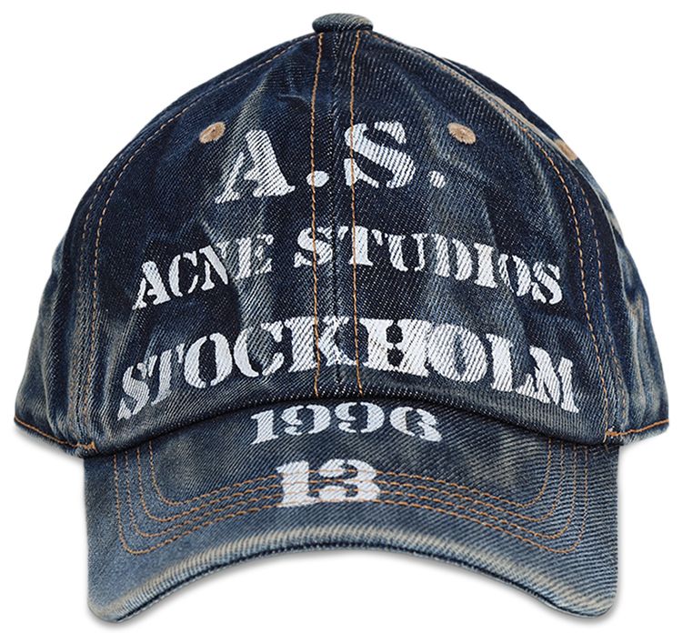 Acne Studios Hat Mid Blue