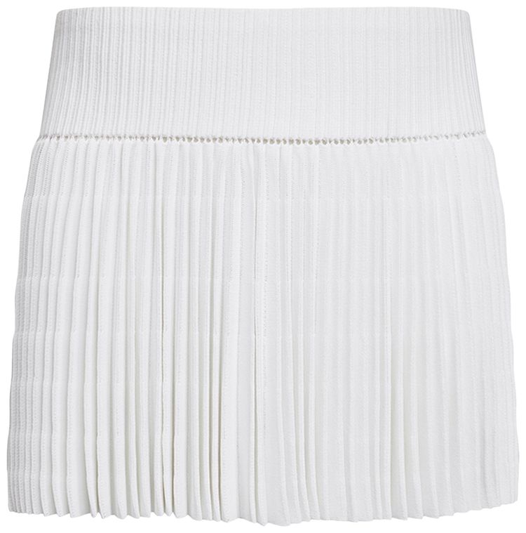 Alaia Pleats Skirt Blanc