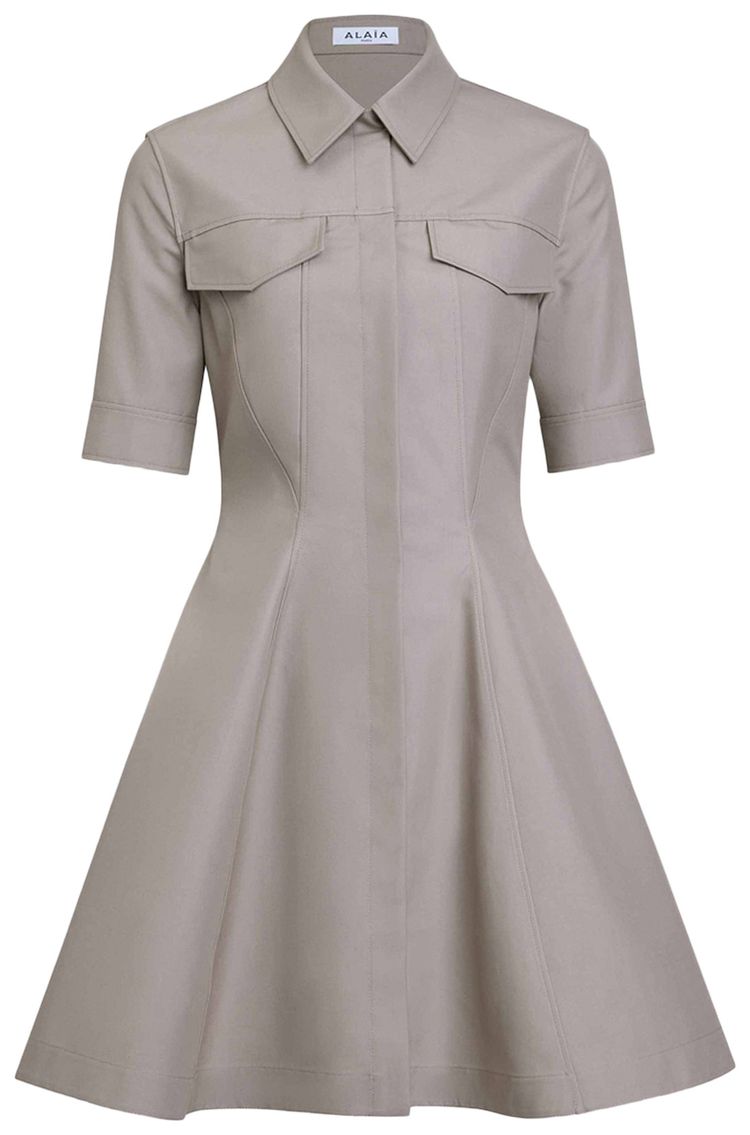 Alaia Tailored Dress Tourterelle