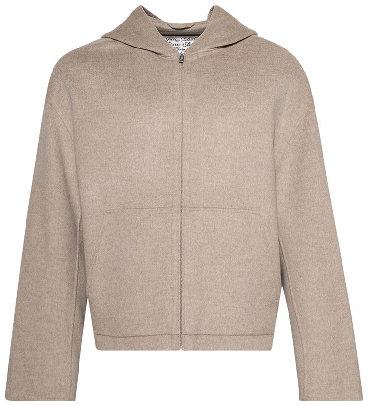 Acne Studios Zip Up Hoodie Oatmeal Melange