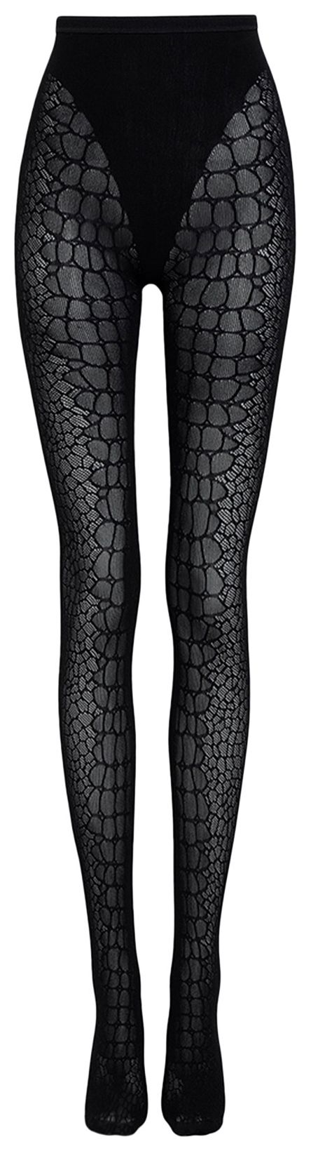 Alaia Croco Tights Noir