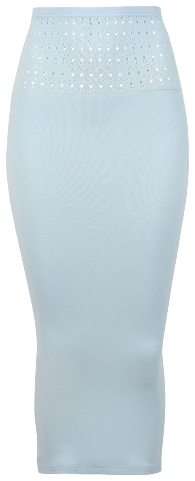 Alaia Seamless Knitted Swim Jupe Bleu Ciel