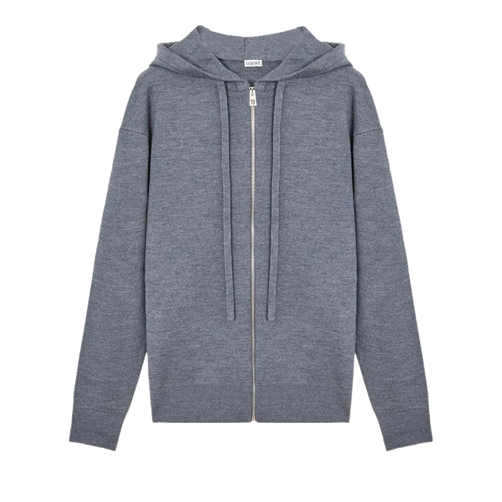 Buy Loewe Anagram Zip Up Hoodie 'Grey Melange' - H526Y16K84 1440