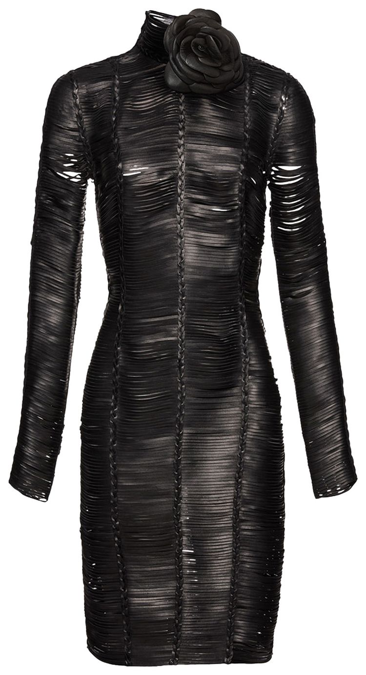 Magda Butrym Leather Dress Black
