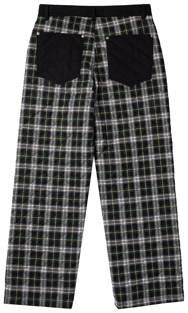 Eric Emanuel EE Quilted Pant GreenWhite Flannel