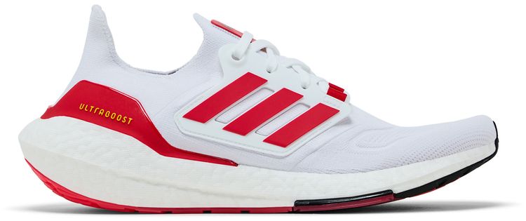 adidas UltraBoost 22 White Vivid Red