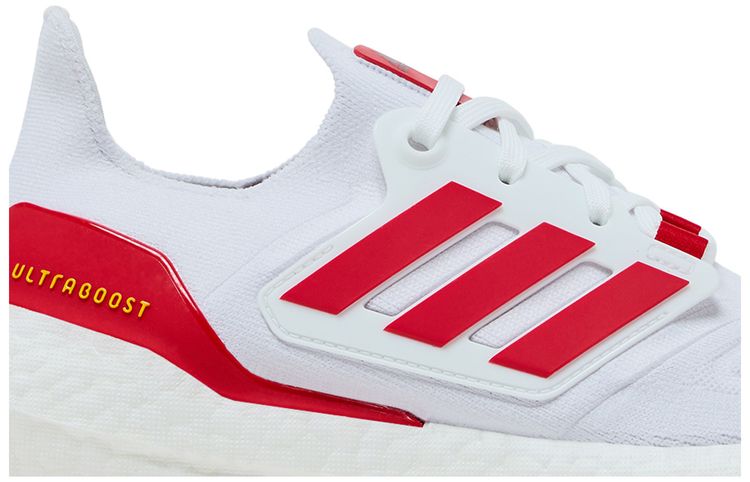 adidas UltraBoost 22 White Vivid Red