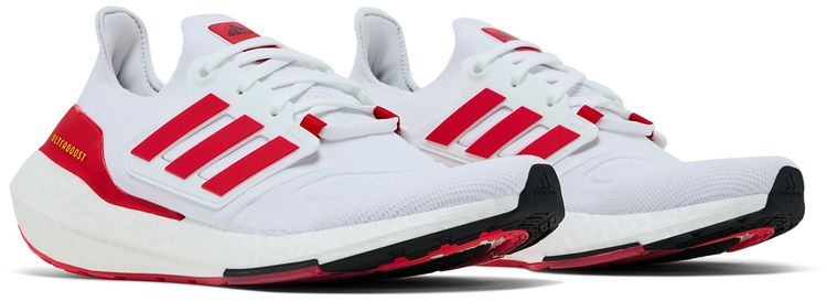 adidas UltraBoost 22 White Vivid Red