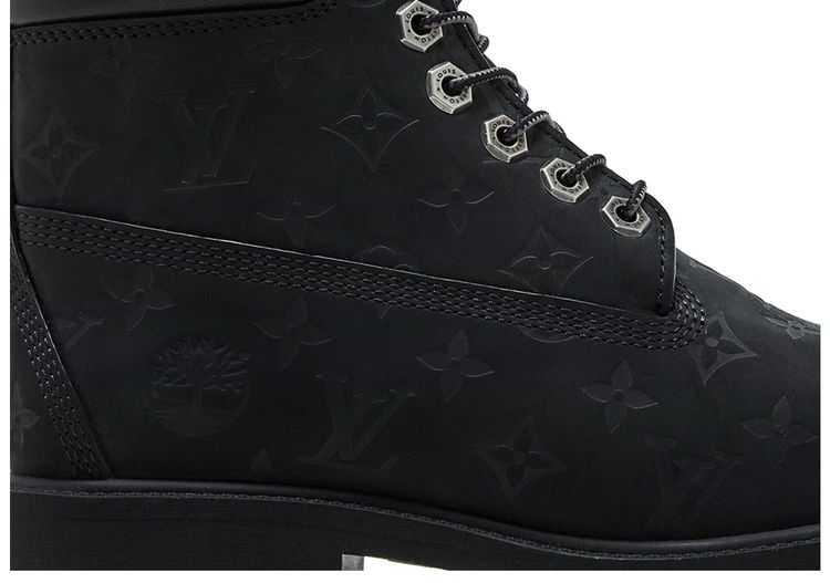 Louis Vuitton x Timberland 6 Inch Ankle Boot Embossed Monogram Black