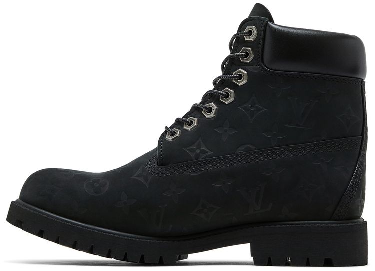 Louis Vuitton x Timberland 6 Inch Ankle Boot Embossed Monogram Black