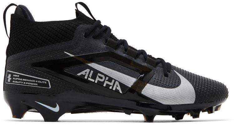 Nike Alpha Menace 4 Elite Black Metallic Silver