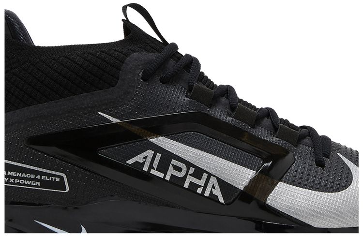 Nike Alpha Menace 4 Elite Black Metallic Silver
