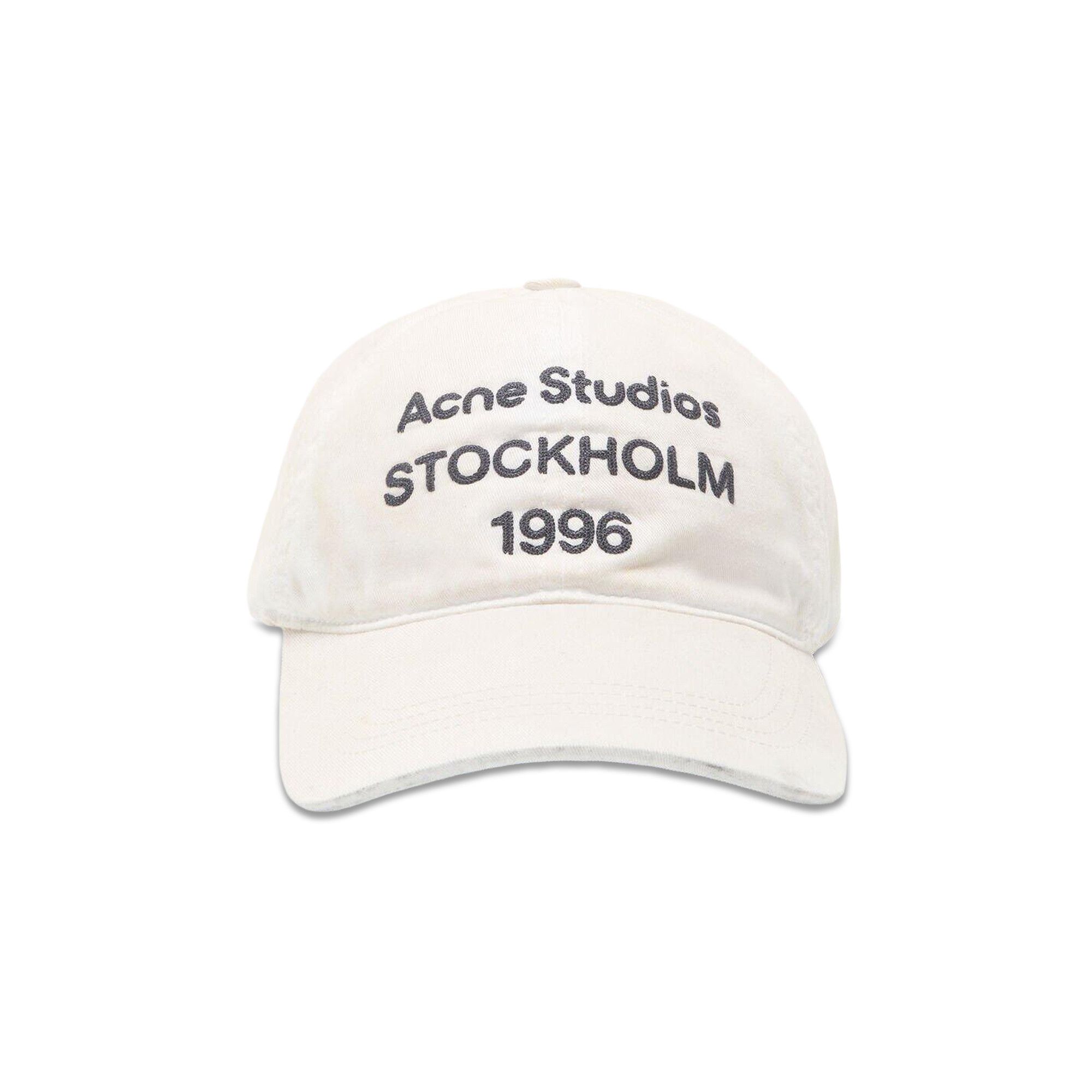 Buy Acne Studios Logo Baseball Cap 'Dusty White' - C40434 DUST | GOAT