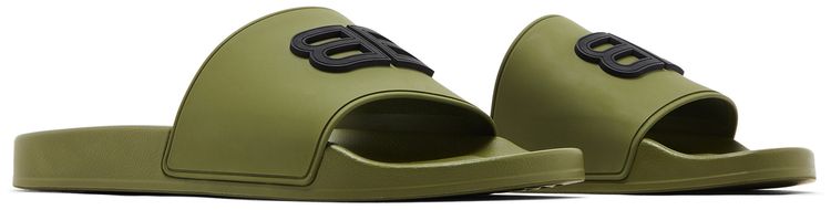 Balenciaga Pool Slides Khaki