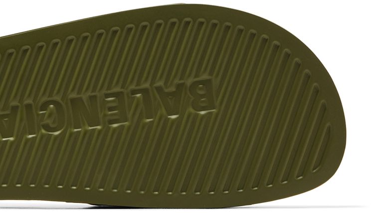 Balenciaga Pool Slides Khaki