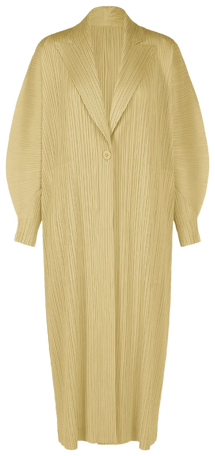 Pleats Please Issey Miyake Monthly Colors December Coat Ivory