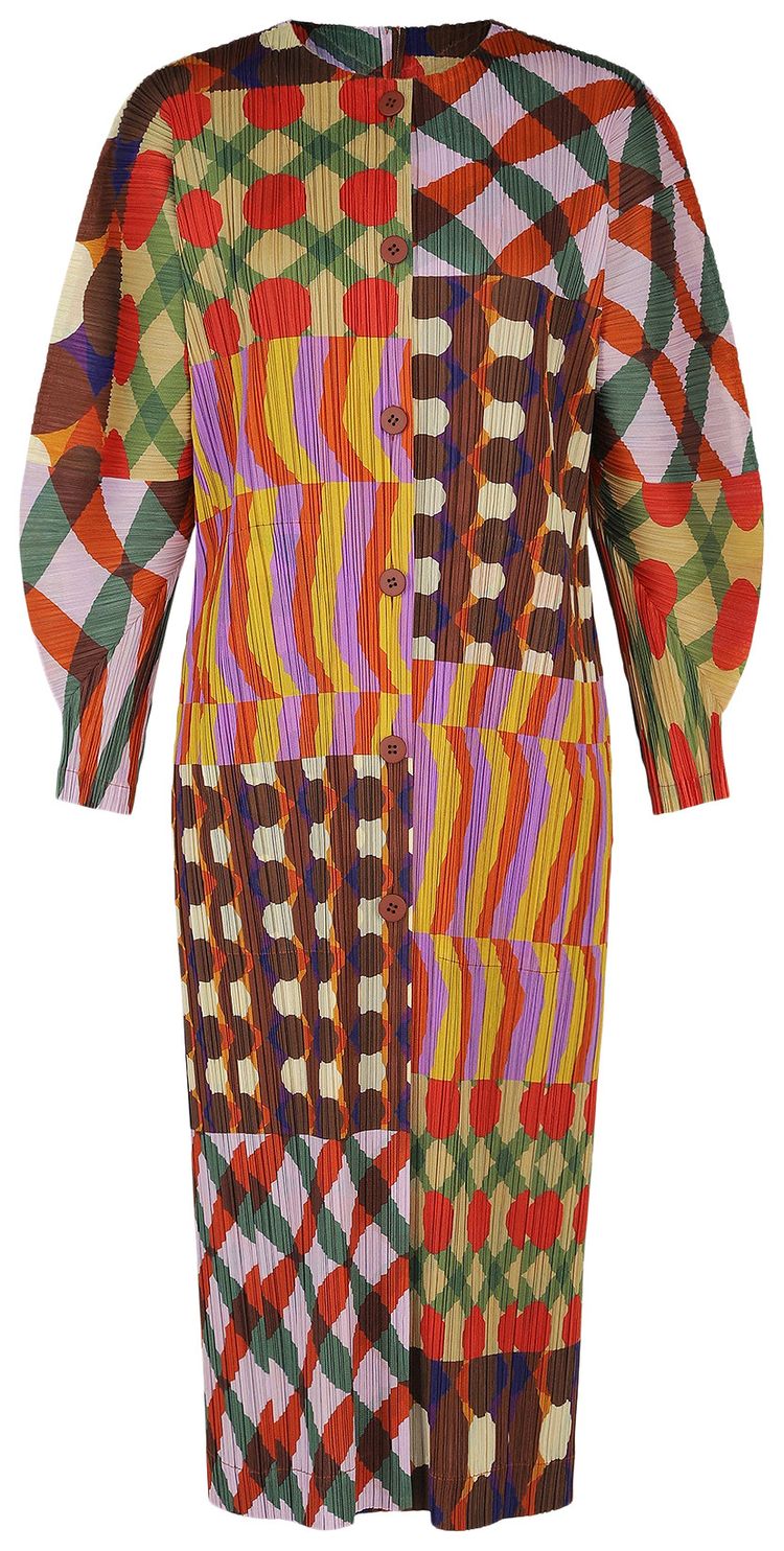 Pleats Please Issey Miyake Harmony Coat Pink