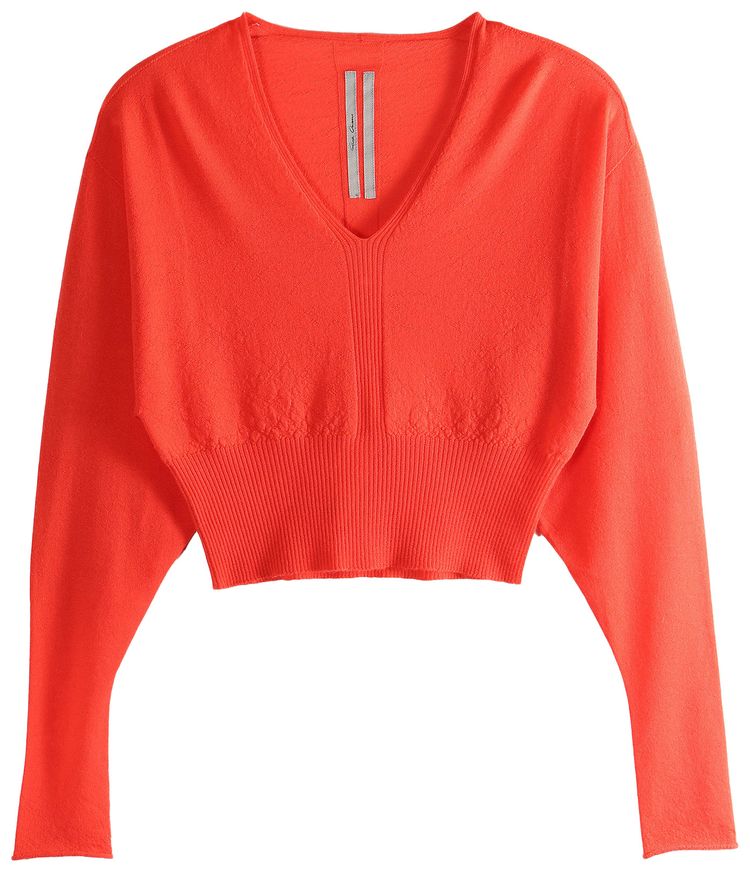 Rick Owens V Cropped Top Coral