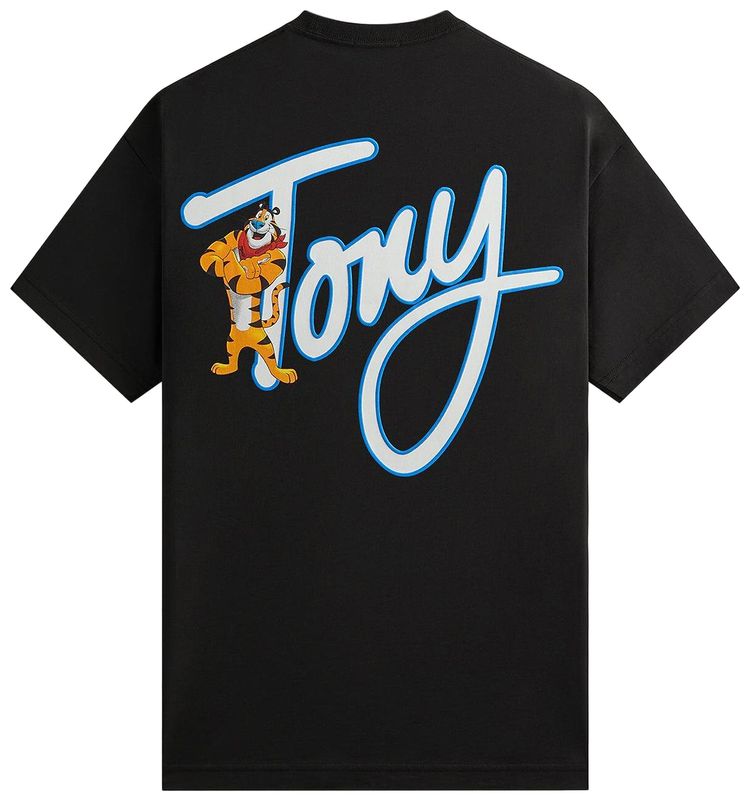 Kith Treats For Kelloggs Frosted Flakes Cereal  Tony The Tiger Tony Signature Tee Black