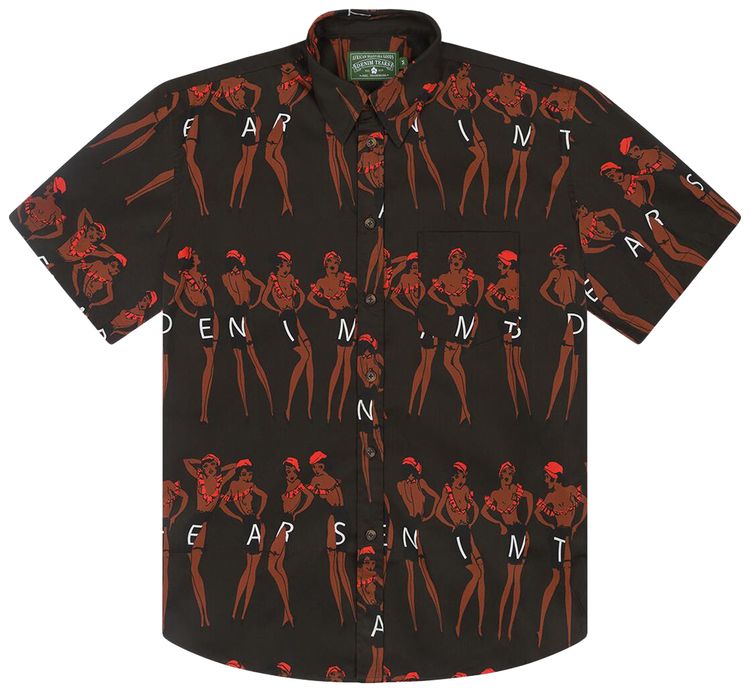 Denim Tears Dancer Button Up Shirt Brown