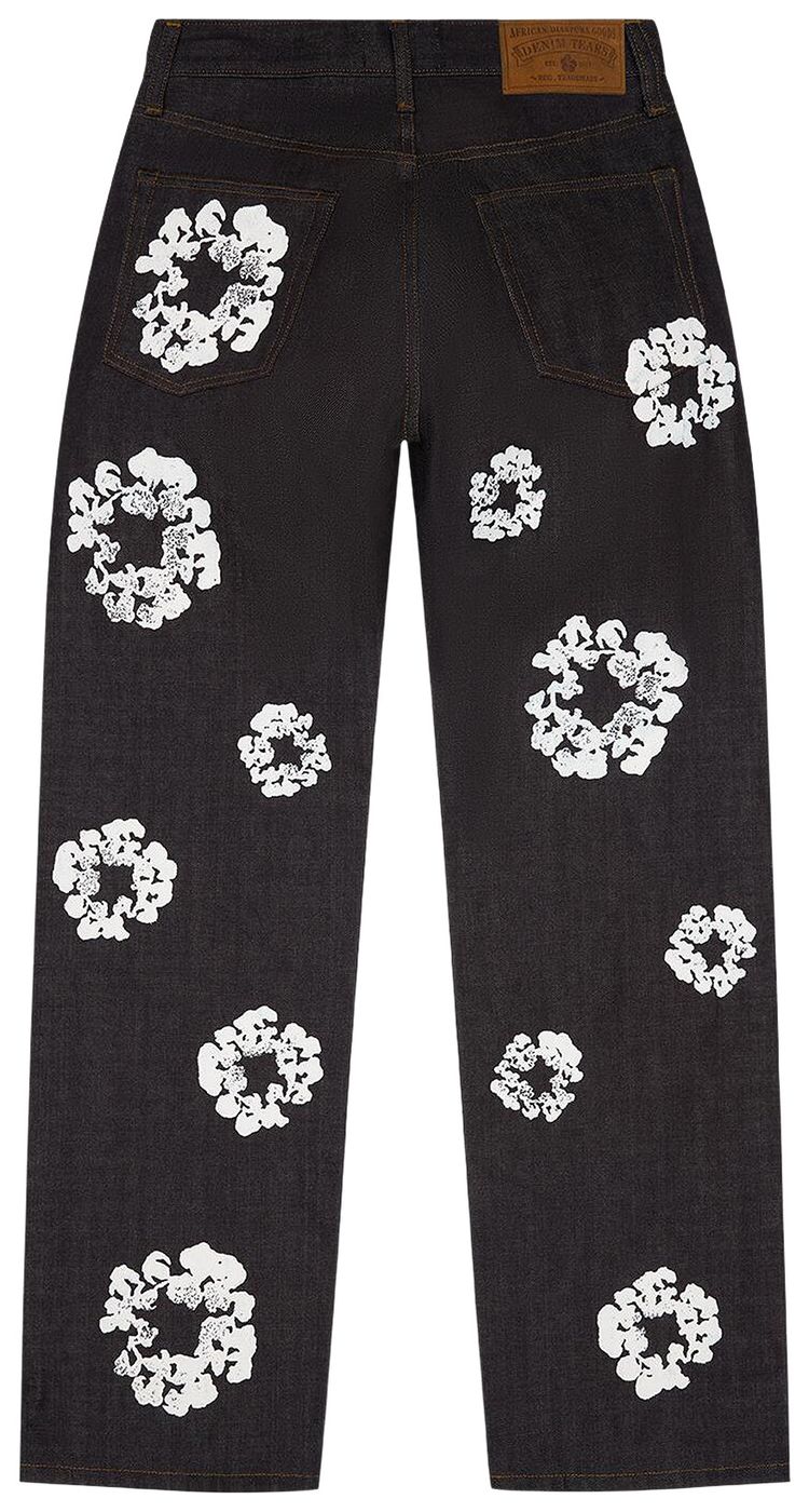 Denim Tears Baggy Cotton Wreath Denim Pant Selvedge
