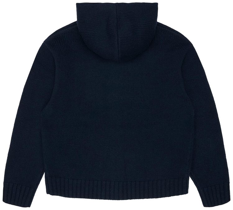 Denim Tears Flag Zip Sweater Navy