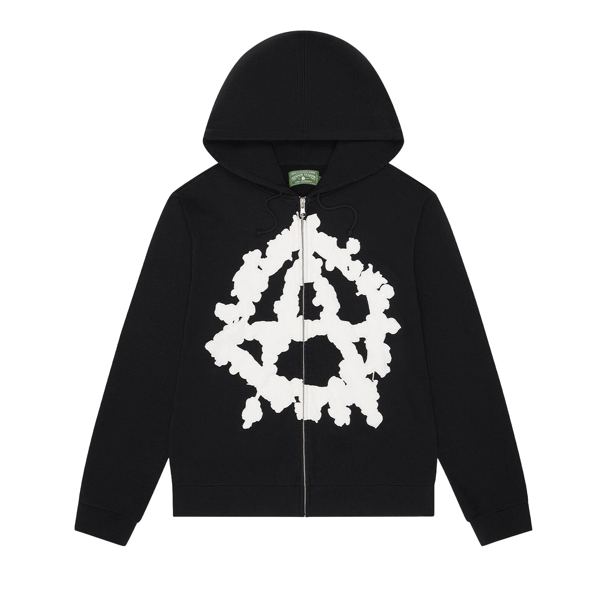 Buy Denim Tears Anarchy Zip Hoodie 'Black' - FW25TZH11512073 | GOAT