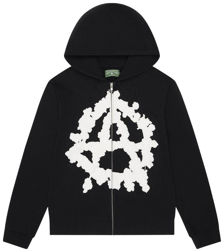 Denim Tears Anarchy Zip Hoodie Black