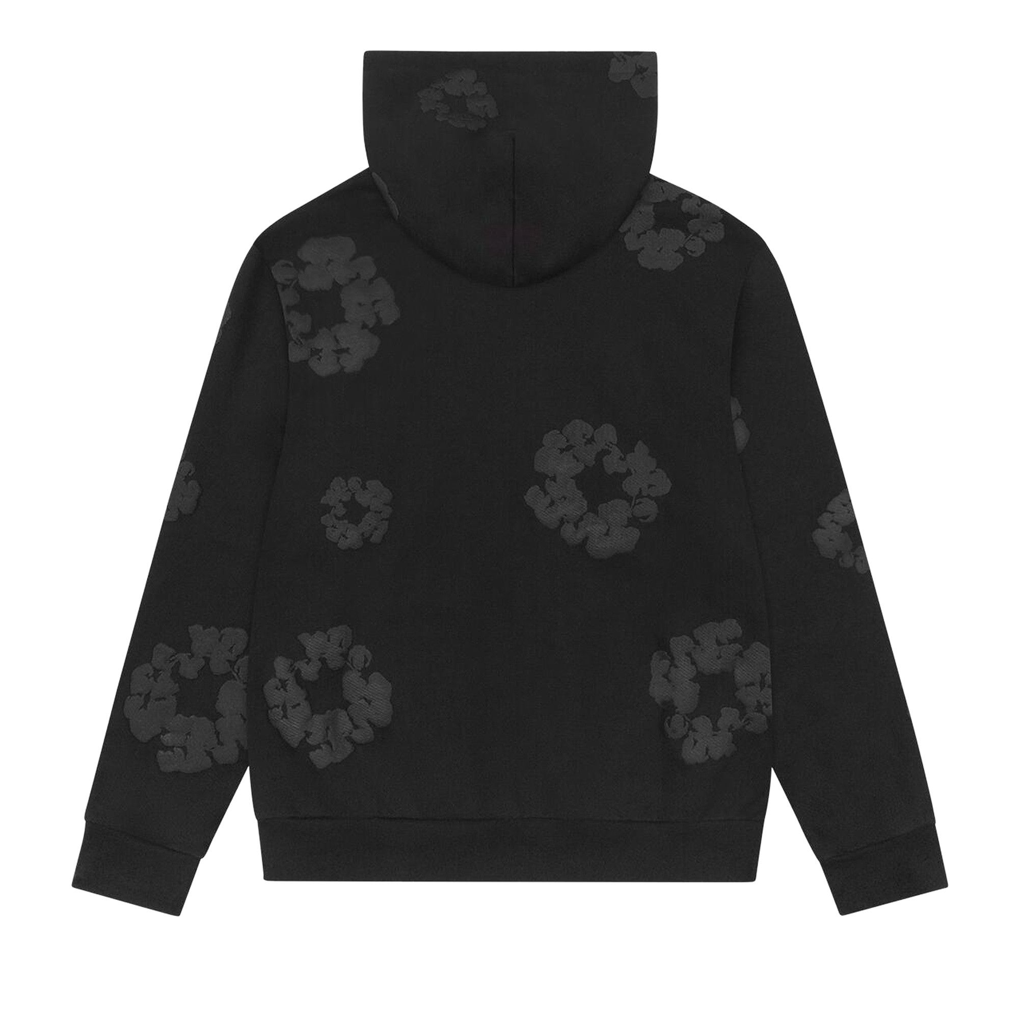 Buy Denim Tears Mono Cotton Wreath Zip Hoodie 'Black