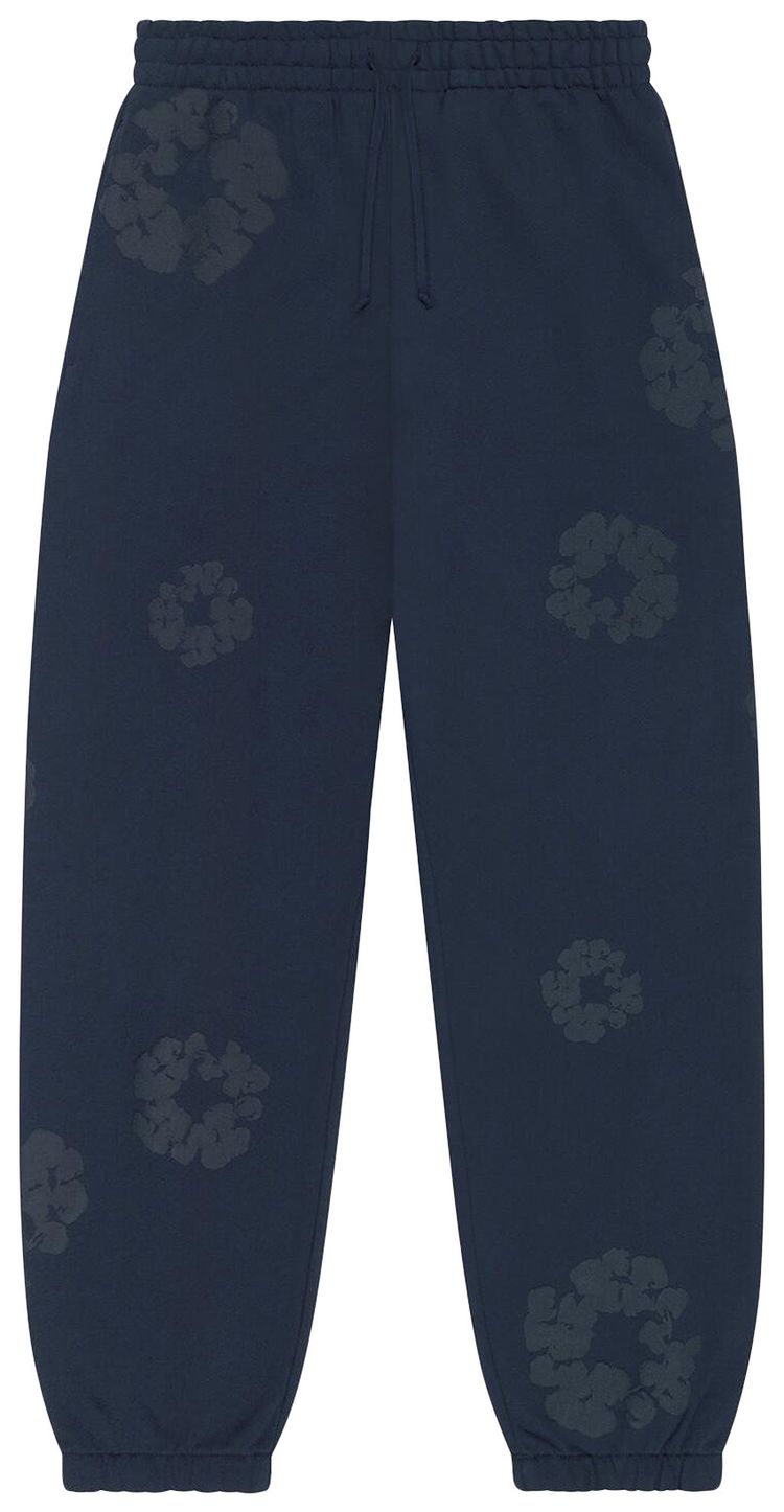 Denim Tears Mono Cotton Wreath Sweatpants Navy