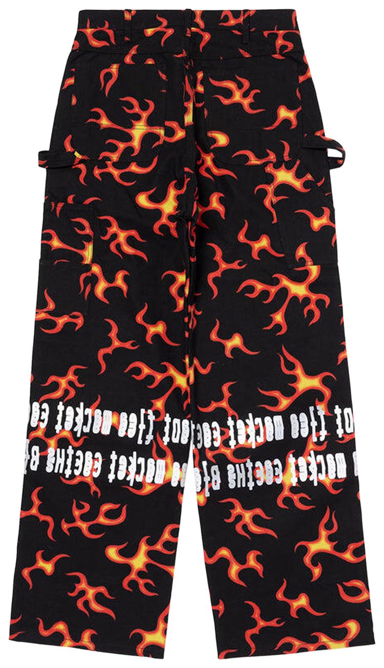 Cactus Plant Flea Market Double Knee Hi Vis Pants Black