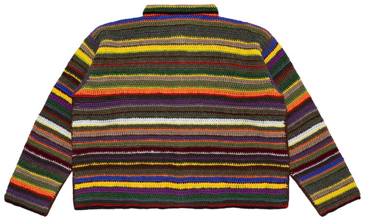 Cactus Plant Flea Market Crochet Knit Cardigan Olivedrab