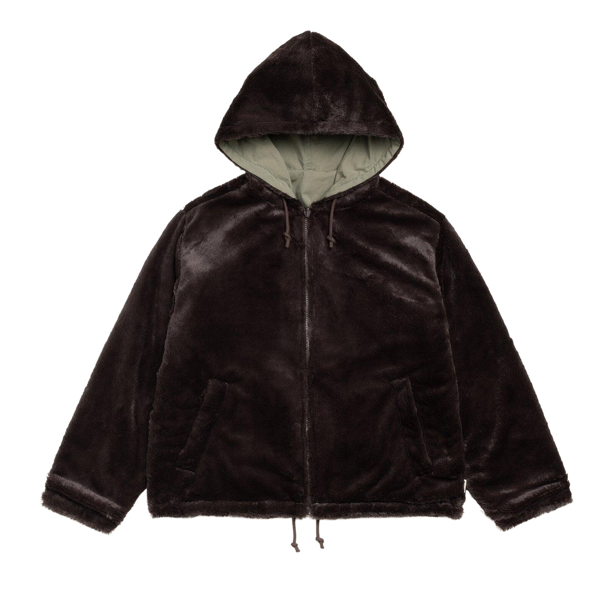 Buy Stussy Reversible Hooded Jacket 'Brown' - 115919 BROW | GOAT