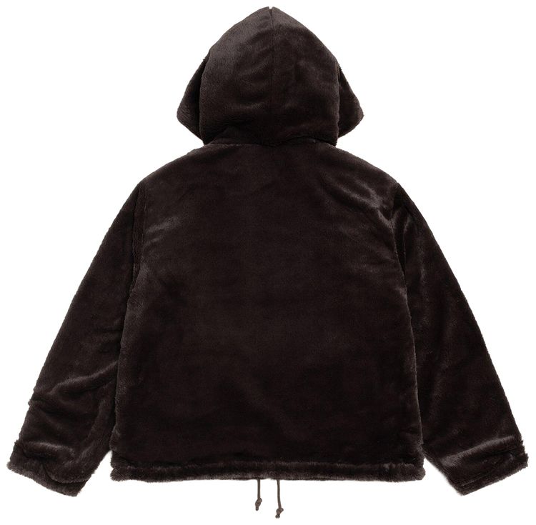 Stussy Reversible Hooded Jacket Brown