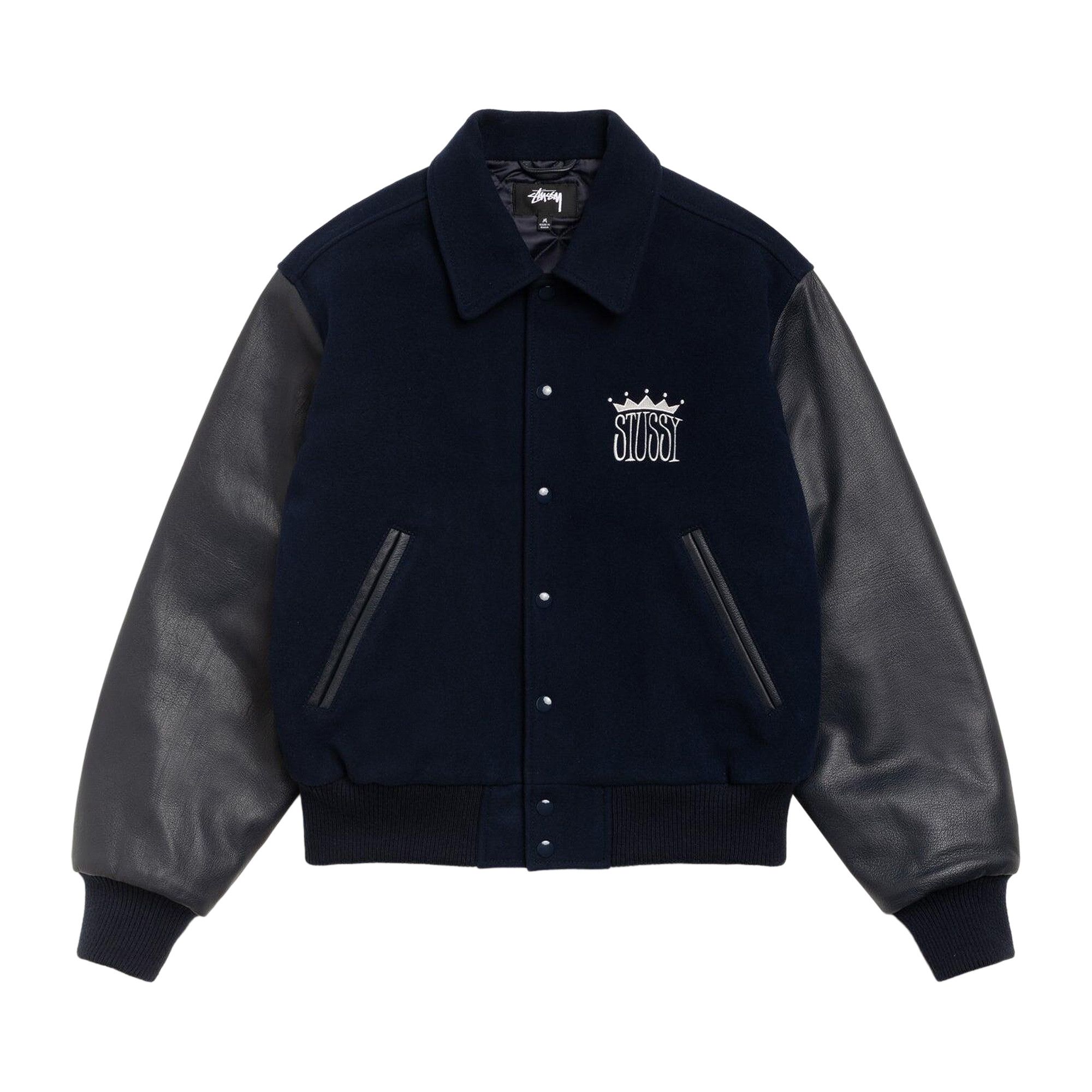 Buy Stussy King Varsity Jacket 'Navy' - 115869 NAVY | GOAT