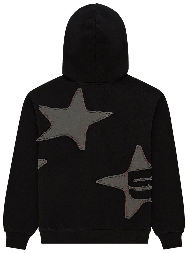 Sp5der Big Star Full Zip Hoodie Black