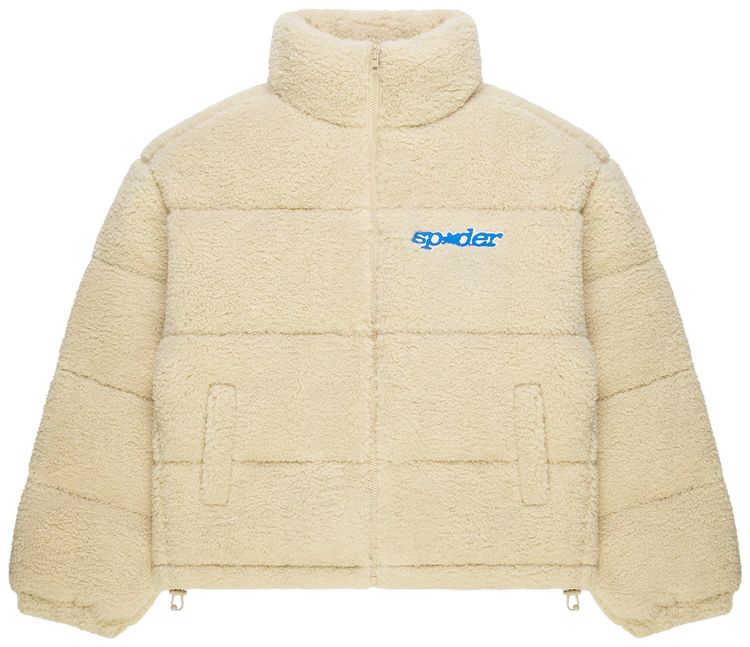 Sp5der Sherpa Puffer Jacket Cream