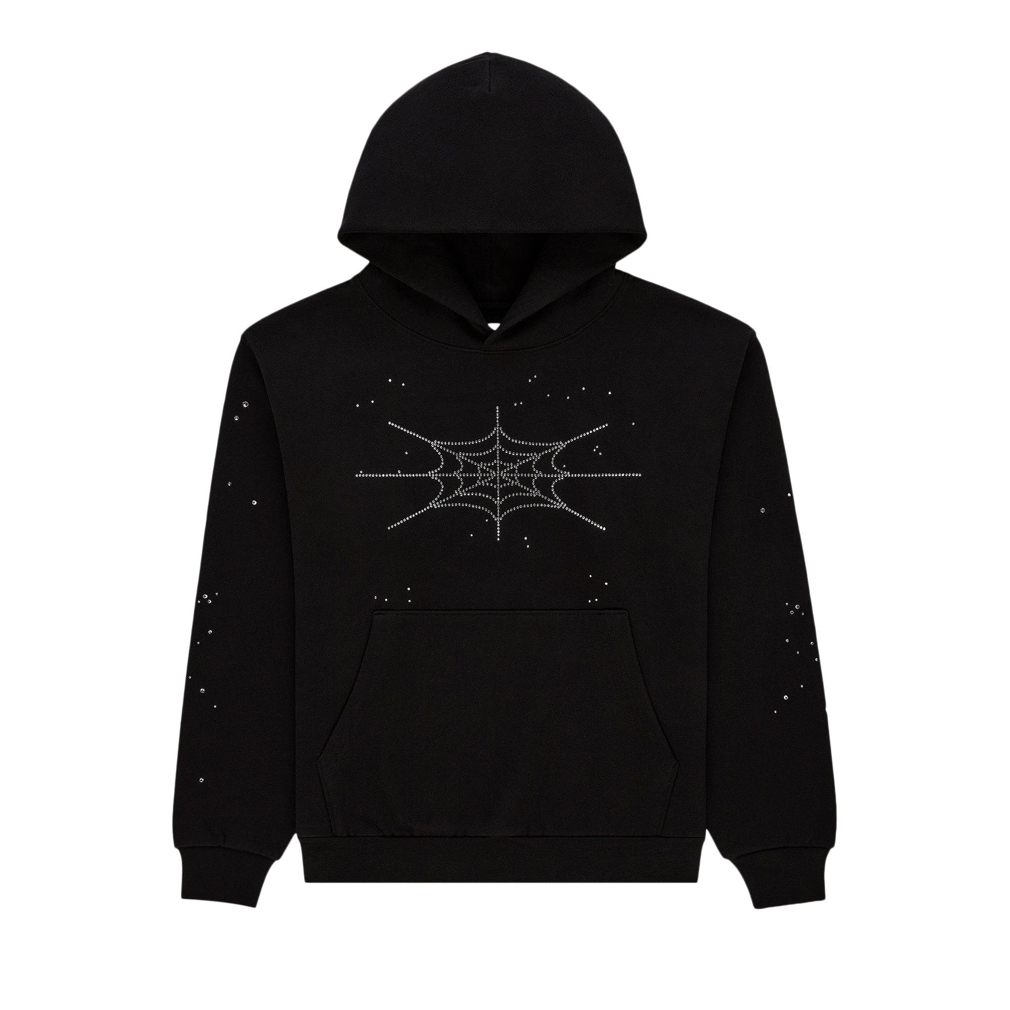 Buy Sp5der Rhinestone Silk Hoodie 'Black' - ST026FW25BLK | GOAT Buy Sp5der Rhinestone Silk Hoodie 'Black' - ST026FW25BLK | GOAT