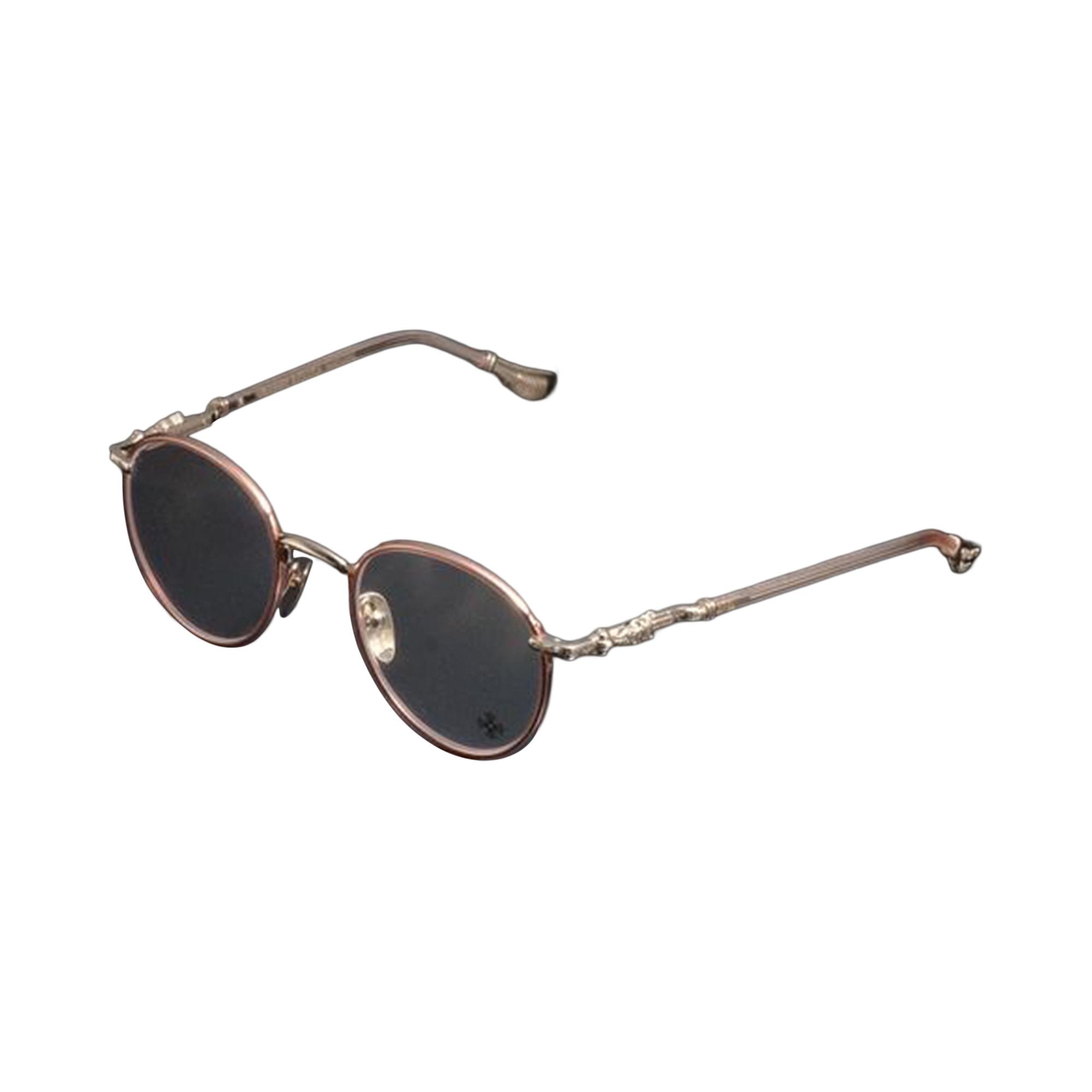 Buy Chrome Hearts Firkin Glasses 'Pink Crystal/Gold Plated