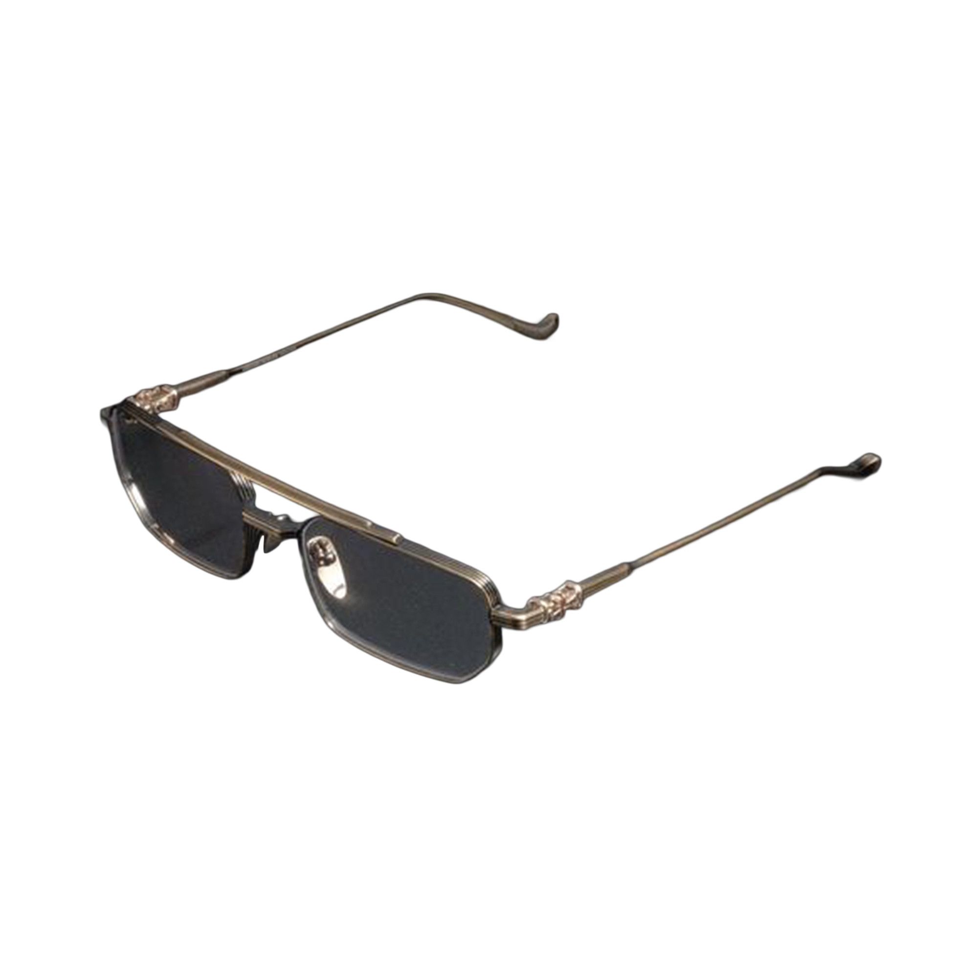 Buy Chrome Hearts Gusher Glasses 'Antique Gold' - 01383